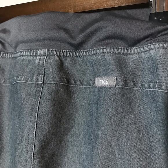 Figs technical collection size small grey with turquoise tie scrub pants medical - Picture 3 of 11